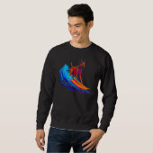 Sweatshirt Belgian Malinois Dog Surf (Devant entier)