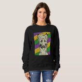 Sweatshirt Belgian Malinois Jester Mardi Gras Dog Mom or Dad (Devant entier)
