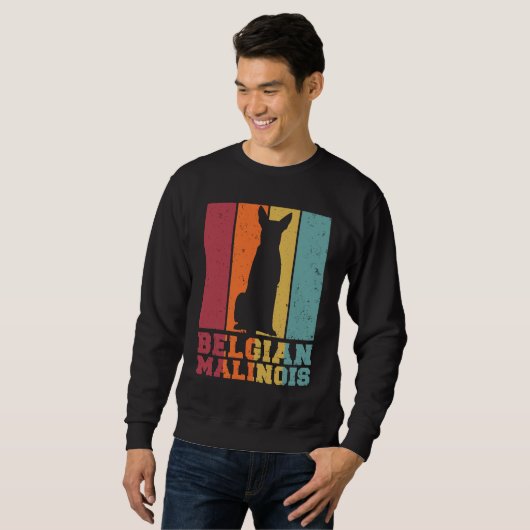 Sweatshirt Belgian Malinois Vintage (Devant entier)