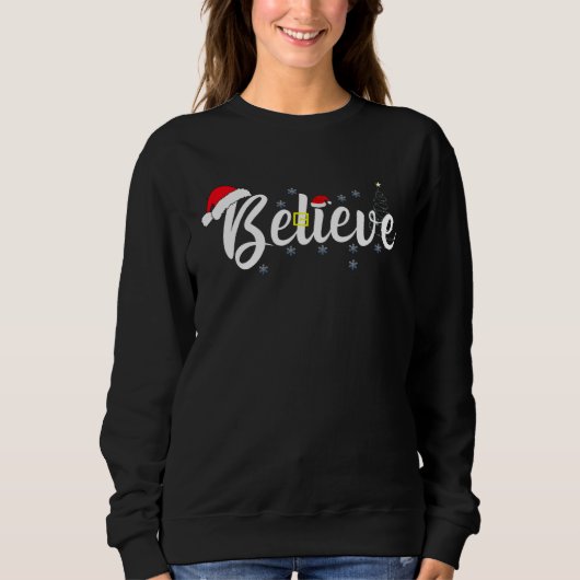 Sweatshirt believe Christmas (Devant)