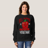 Sweatshirt Bell Pepper Is My Spirit Vegetable Backprint Veget (Devant entier)