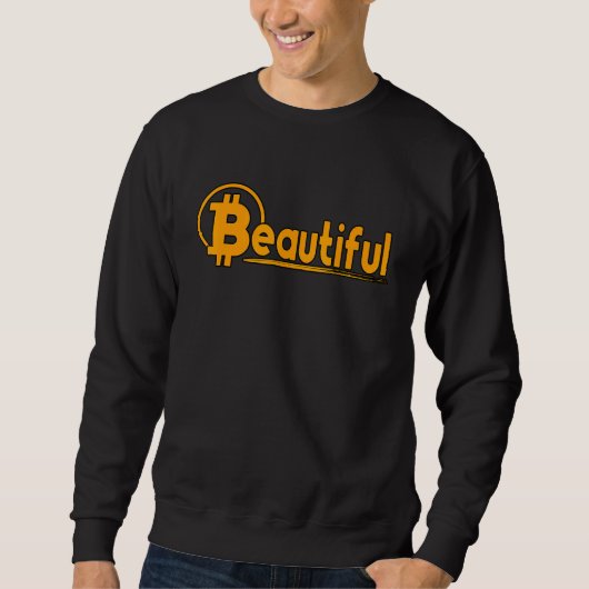 Sweatshirt Belle Bitcoin Trading Crypto Blockchain 1 (Devant)