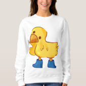 Sweatshirt Belle caricature de canard animal (Devant)