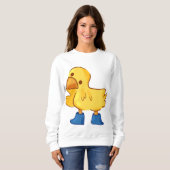 Sweatshirt Belle caricature de canard animal (Devant entier)