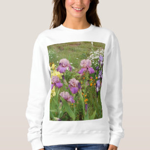 Sweatshirt Belle Iris Fleur violet Fleur Photo