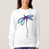 Sweatshirt Belle libellule Art Abstrait à porter (Devant)