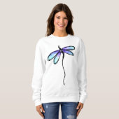 Sweatshirt Belle libellule, l'art abstrait à porter (Devant entier)