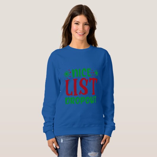 Sweatshirt Belle liste d'abandon (Devant entier)
