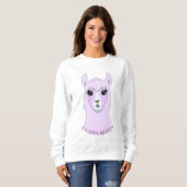 Sweatshirt Belle Llama Queen (Devant entier)