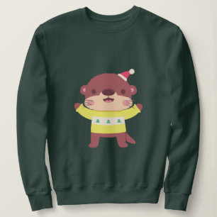 Sweatshirt Belle Loupe de Noël