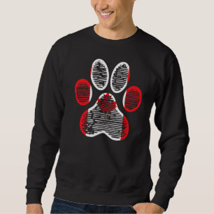 Sweatshirt Belle mâchoire de chien avec feuille d'érable Drap