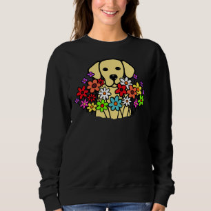 Sweatshirt Belles fleurs jaunes du Labrador