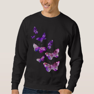 Sweatshirt Belles papillons papillons papillons papillons pou