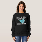 Sweatshirt Beluga Baleine Bébé Beluga Costume (Devant entier)
