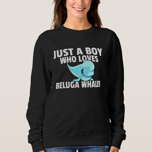 Sweatshirt Beluga Baleine Bébé Beluga Costume (Devant)