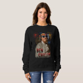 Sweatshirt Ben Chillin' Stoner Ben Franklin 4 juillet Firew (Devant entier)