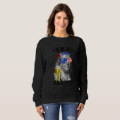 Sweatshirt Ben Drankin 4 juillet Benjamin Franklin Boisson B (Devant entier)