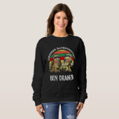 Sweatshirt Ben Drankin 4 juillet Drapeau Vintage américain (Devant entier)