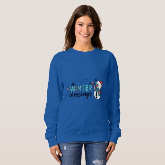 Sweatshirt Bénédictions d'hiver (Devant entier)