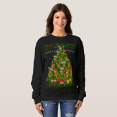 Sweatshirt Bengale Chat Xmas Éclairage Arbre Bengale Chat Ugl (Devant entier)