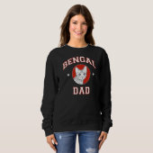 Sweatshirt Bengale papa chat (Devant entier)