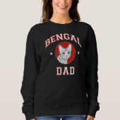Sweatshirt Bengale papa chat (Devant)