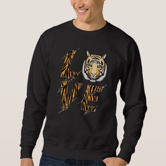Sweatshirt Bengale Tiger Love (Devant)