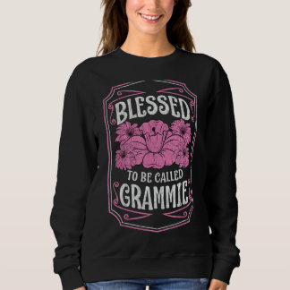 Sweatshirt Béni D'Être Appelé Grammie Mère Florale Mères D
