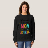 Sweatshirt Béni D'Être Appelé Maman Et Grand-Mère Grand-Mère (Devant entier)