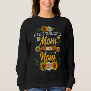 Sweatshirt Béni D'Être Appelé Maman Et Noni Sunflowers Co