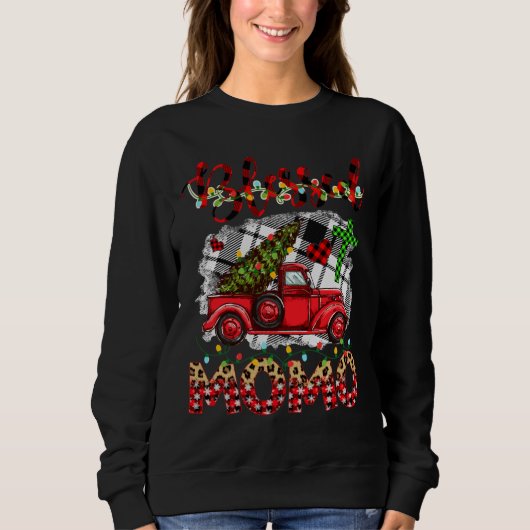 Sweatshirt Béni D'Être Appelé Nannie Christmas Red Truck (Devant)