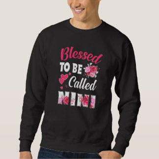 Sweatshirt Béni D'Être Appelé Nini Floral Nini Fête Des Mères