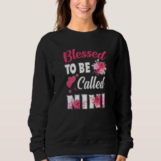 Sweatshirt Béni D'Être Appelé Nini Floral Nini Fête Des Mères