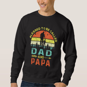 Sweatshirt Béni D'Être Appelé Papa Et Papa Vintage