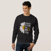 Sweatshirt Béni Par Dieu Pendant 99 Ans 99e Anniversaire Dais (Devant entier)