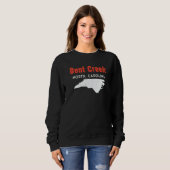 Sweatshirt Bent Creek and Hildebran North Carolina USA State  (Devant entier)