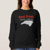 Sweatshirt Bent Creek and Hildebran North Carolina USA State  (Devant)