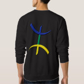 Sweatshirt berbere de drapeau d'aza de symbole (Dos)