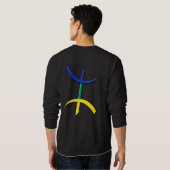 Sweatshirt berbere de drapeau d'aza de symbole (Dos entier)