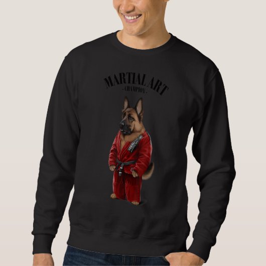 Sweatshirt Berger Allemand Chien Judo Karate Master En Judo R (Devant)