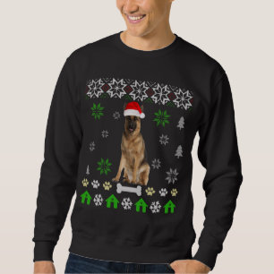 Sweatshirt Berger allemand laid Chien de Noël allemand berger