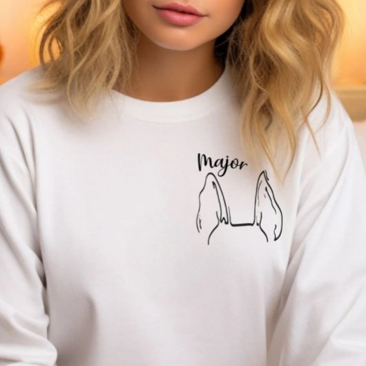 Sweatshirt Berger allemand papa, Oreilles de chien