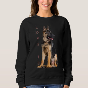 Sweatshirt Berger allemand Shepard Chien Maman Papa Aimer Ani