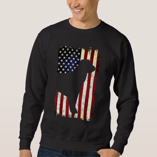 Sweatshirt Berger d'Asie Centrale Silhouette Chien American F (Devant)