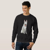 Sweatshirt Berger suisse blanc (Devant entier)