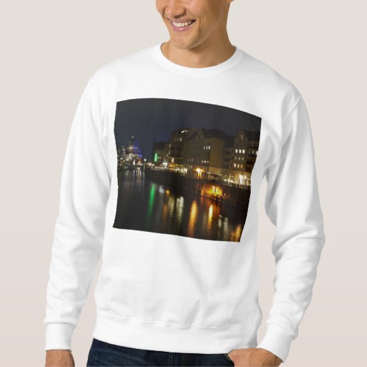 Sweatshirt Berlin Allemagne Nuit Spree Deutschland Nacht (Devant)