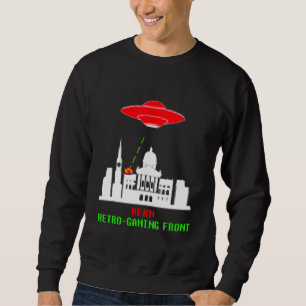 Sweatshirt Bern Invasion Jeu Rétro Avec Ufo