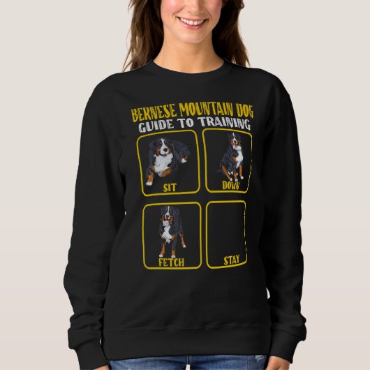 Sweatshirt Bernese mountain dog berner training guide moms da (Devant)