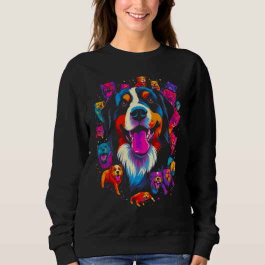 Sweatshirt Bernese Mountain Dog Family (Devant)