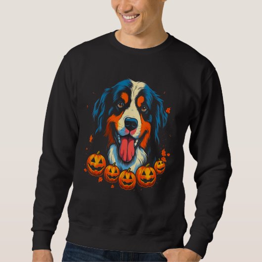 Sweatshirt Bernese Mountain Dog Halloween (Devant)